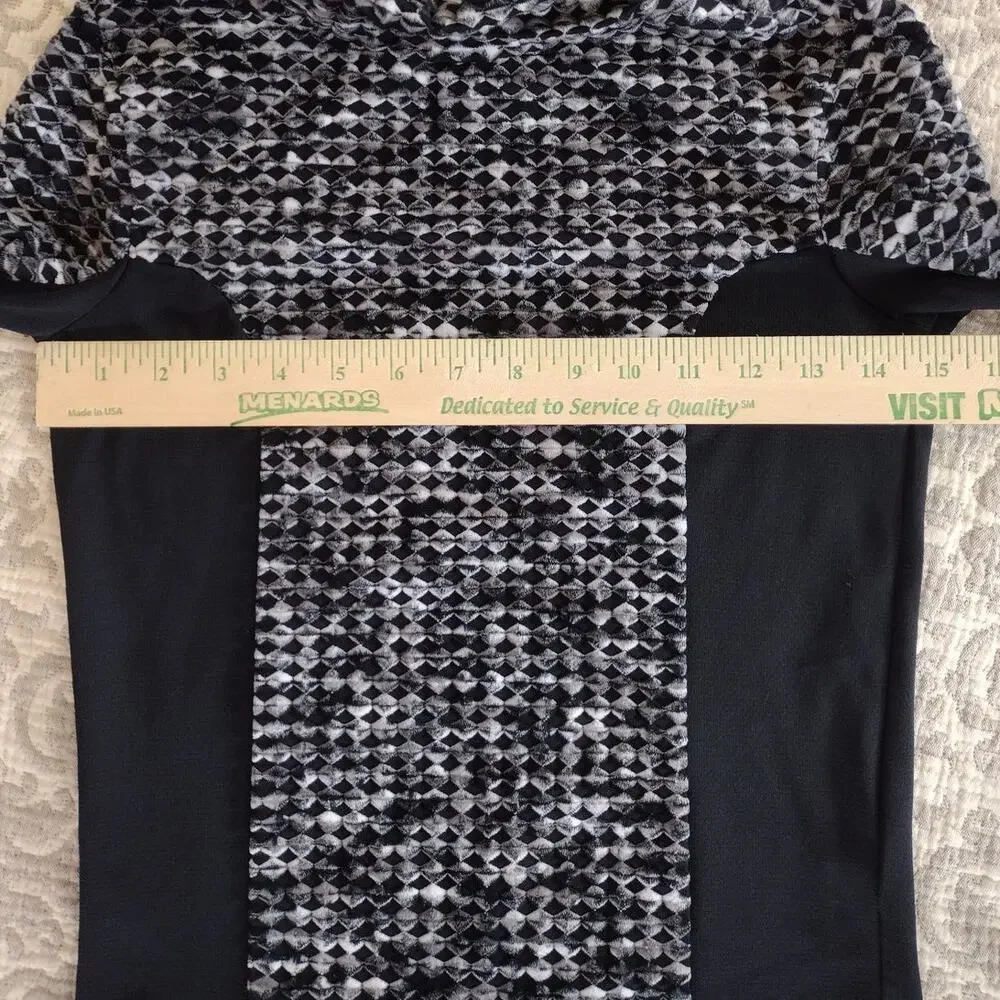 Nike Pro Hyperwarm Black & White Funnel-Neck Pullover & Leggings Set Women's XS